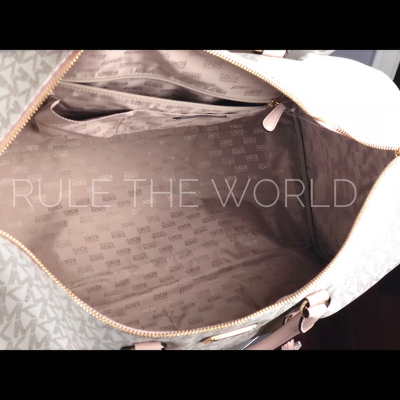 Michael Kors Logo Weekender Travel Duffle Bag - Picture 6 of 8